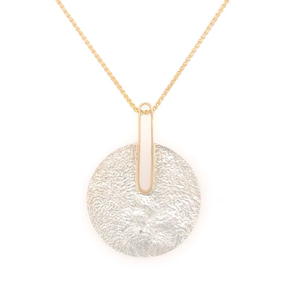 Reticulated Landscape and Gold Pendant
