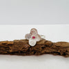 Small Hydrangea Ring with Pink Tourmaline