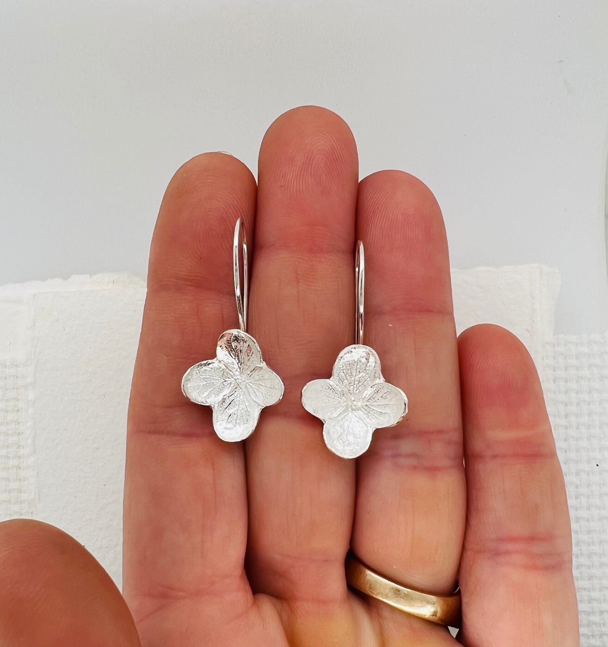 Hydrangea Small Drop Earrings