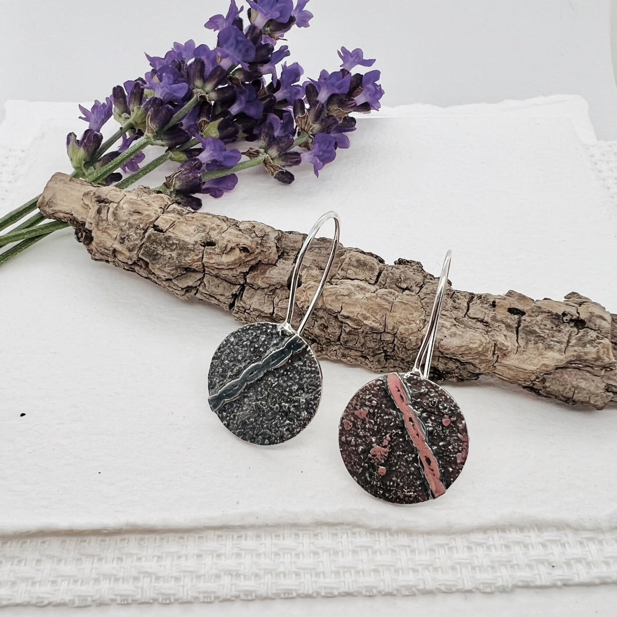 Stardust Circle Drop Earrings