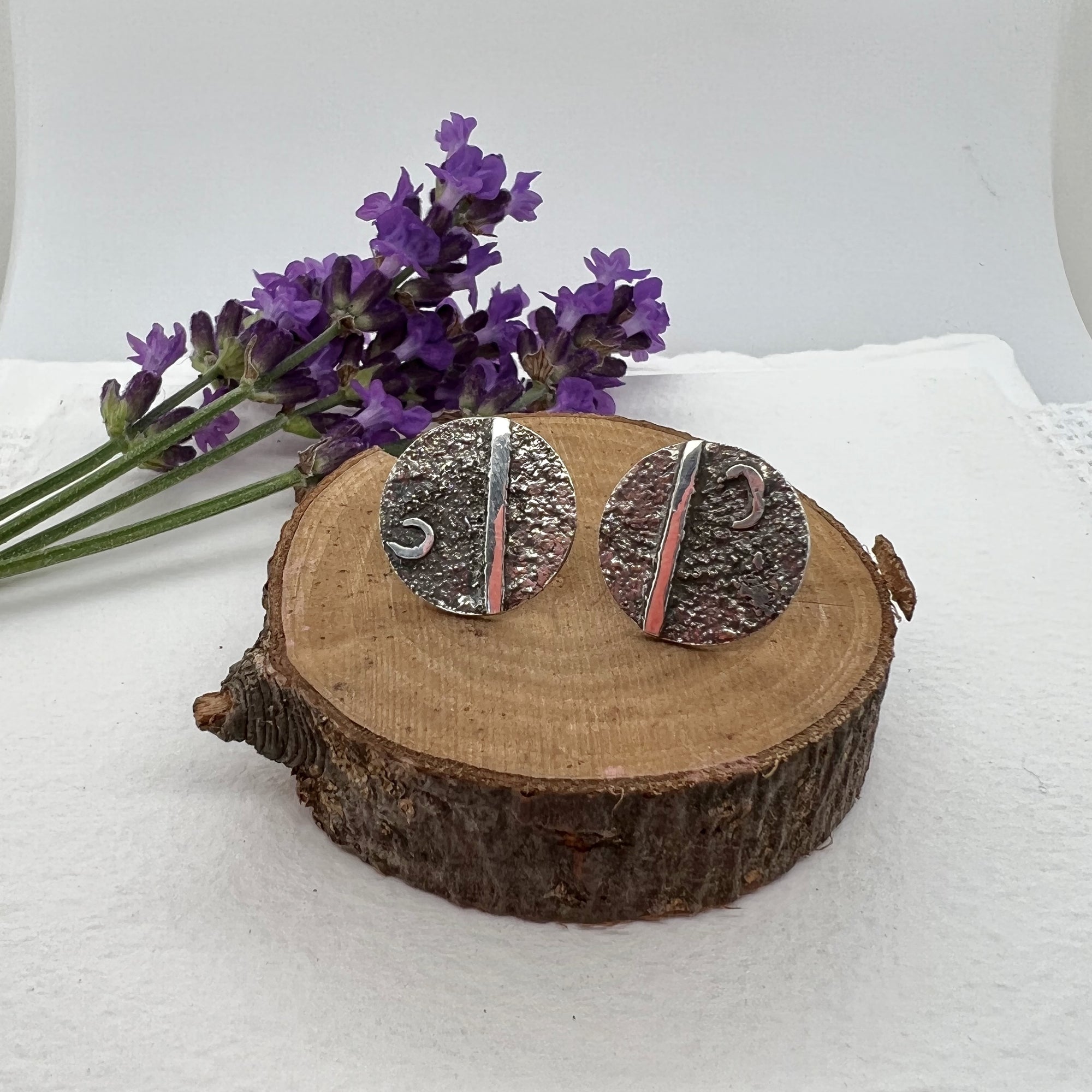 Stardust Circle Stud Earrings