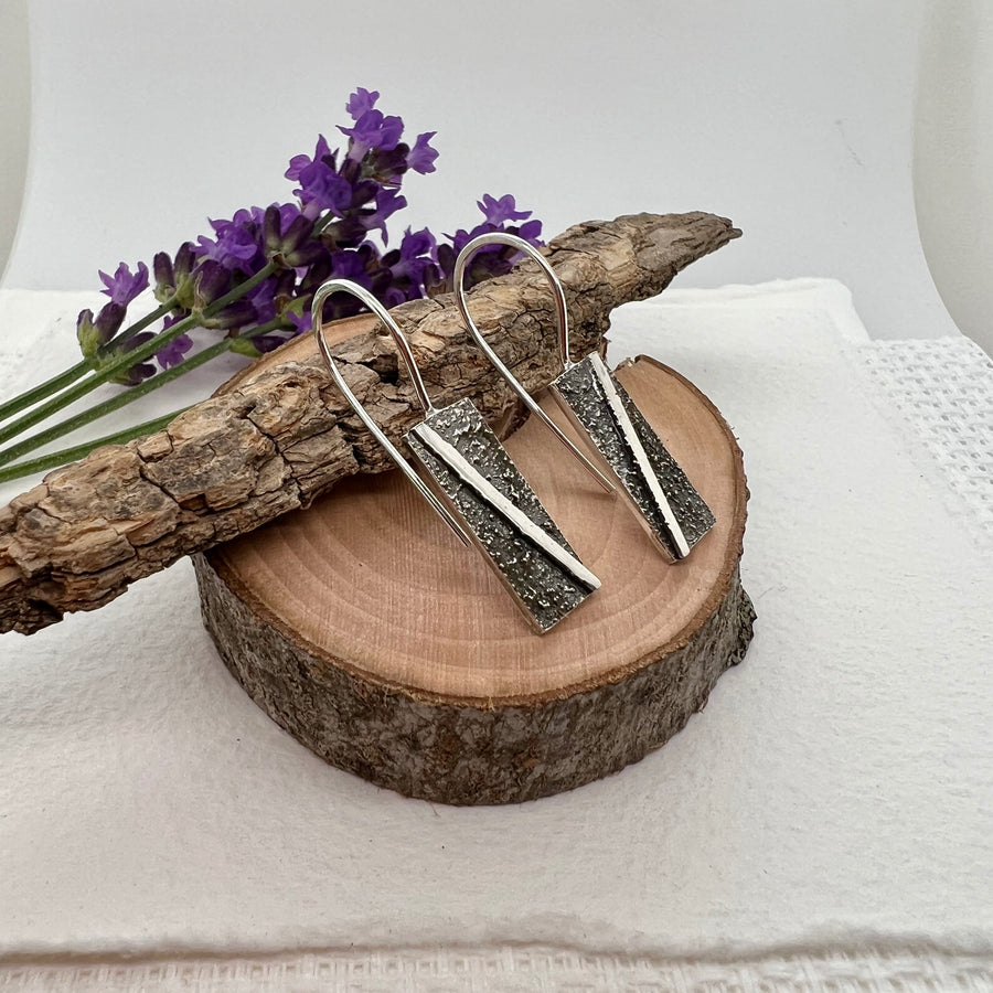 Stardust Rectangle Drop Earrings