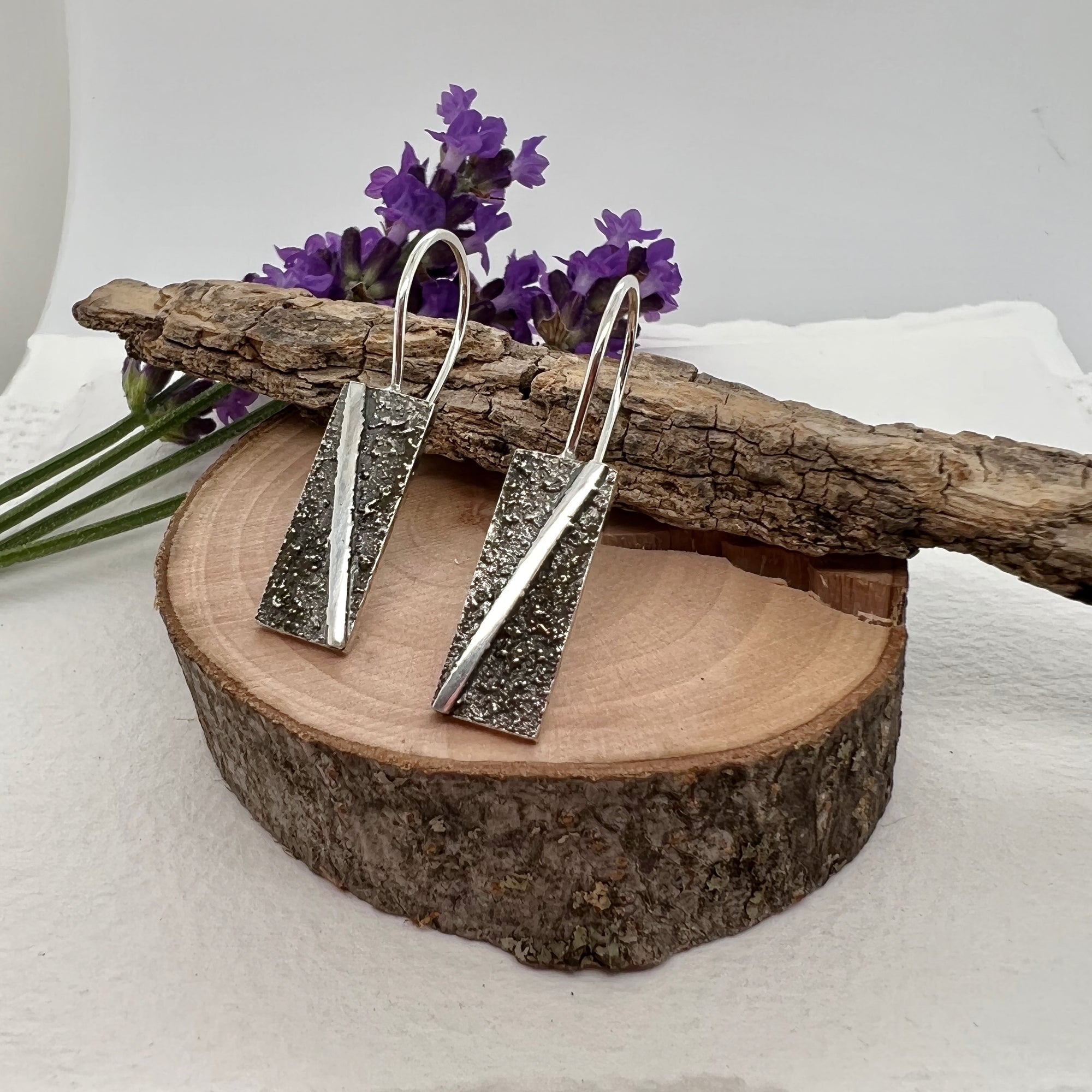 Stardust Rectangle Drop Earrings