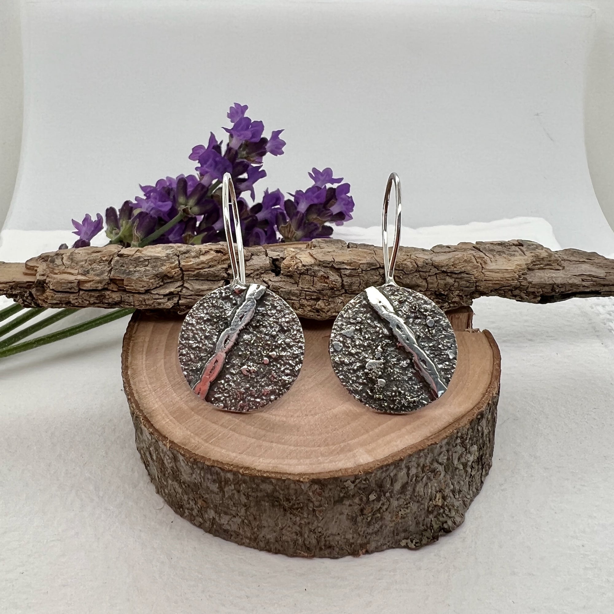 Stardust Circle Drop Earrings