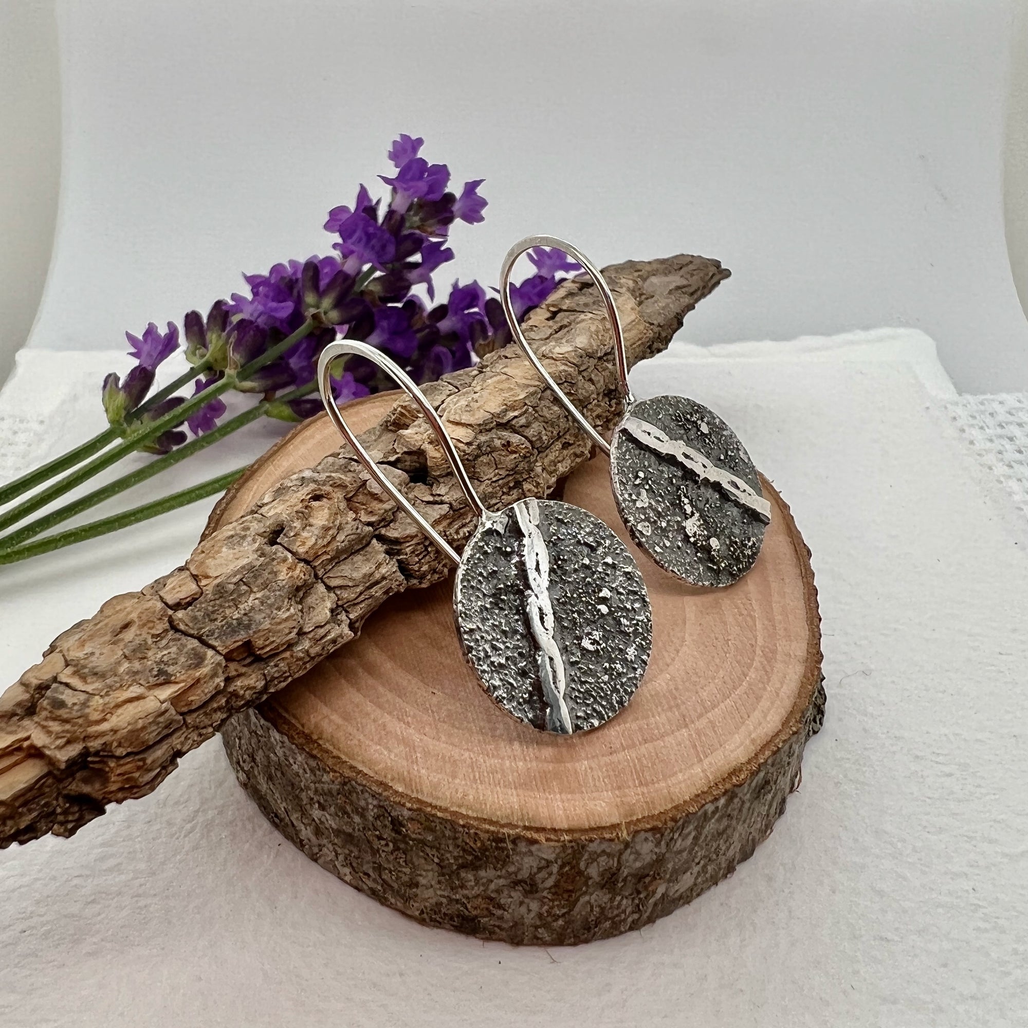 Stardust Circle Drop Earrings