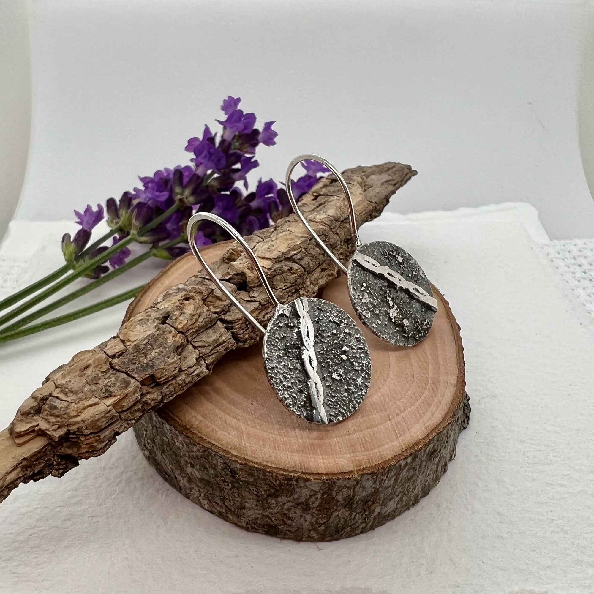 Stardust Circle Drop Earrings