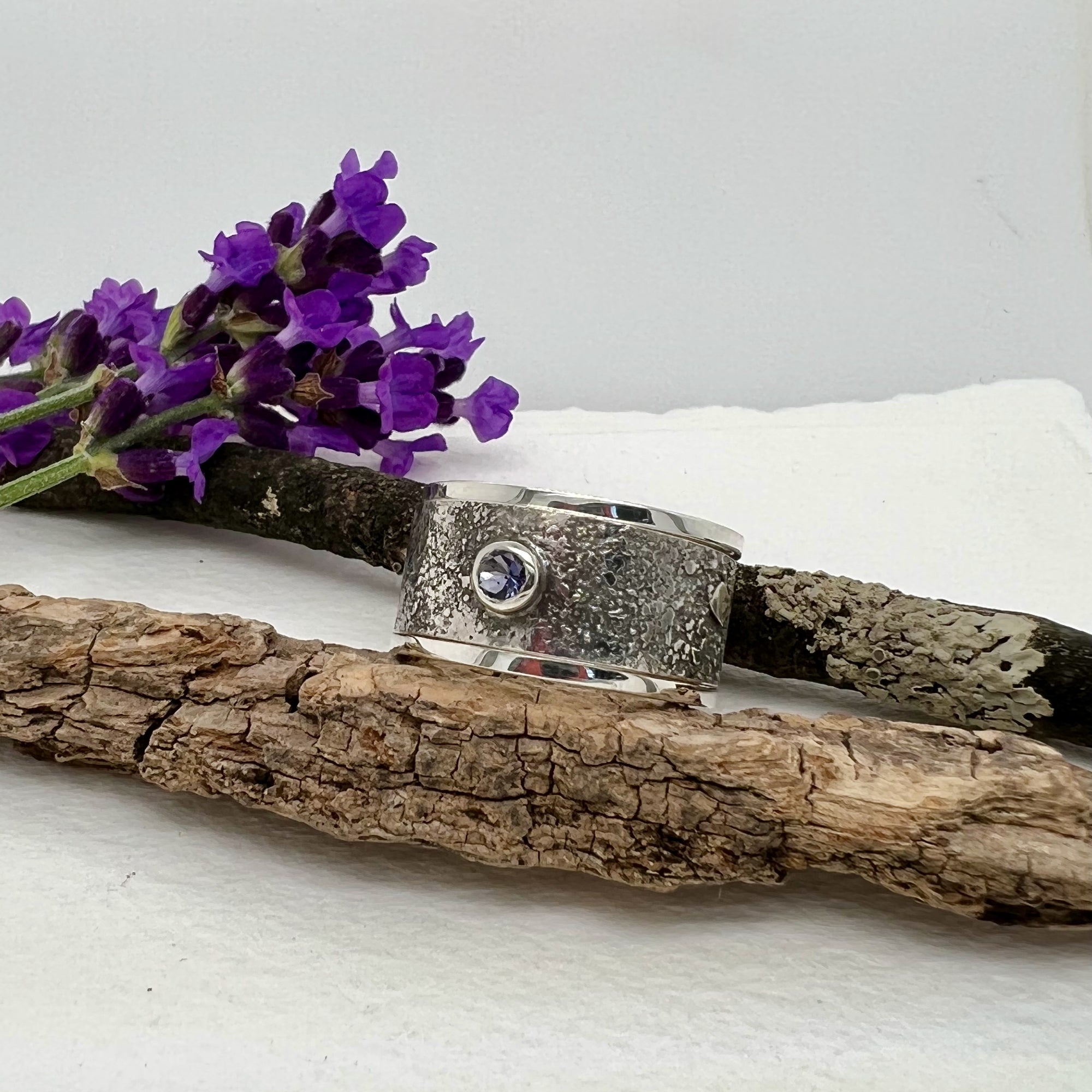 Stardust Stacking Ring 2 with Iolite