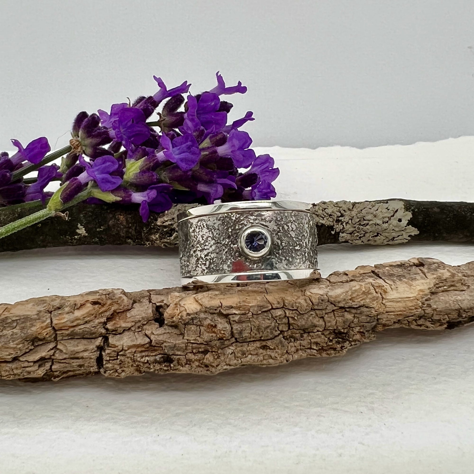 Stardust Stacking Ring 2 with Iolite