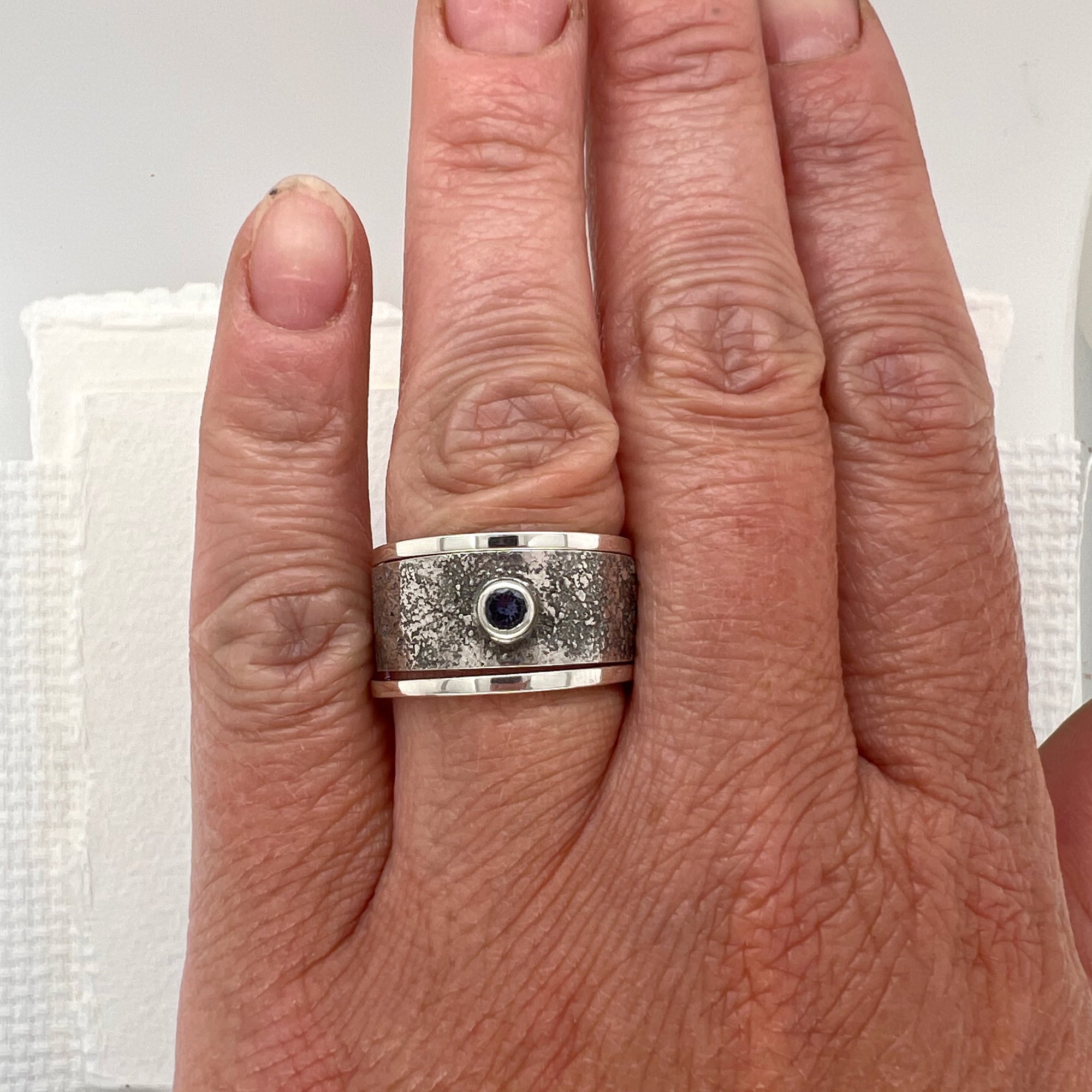 Stardust Stacking Ring 2 with Iolite