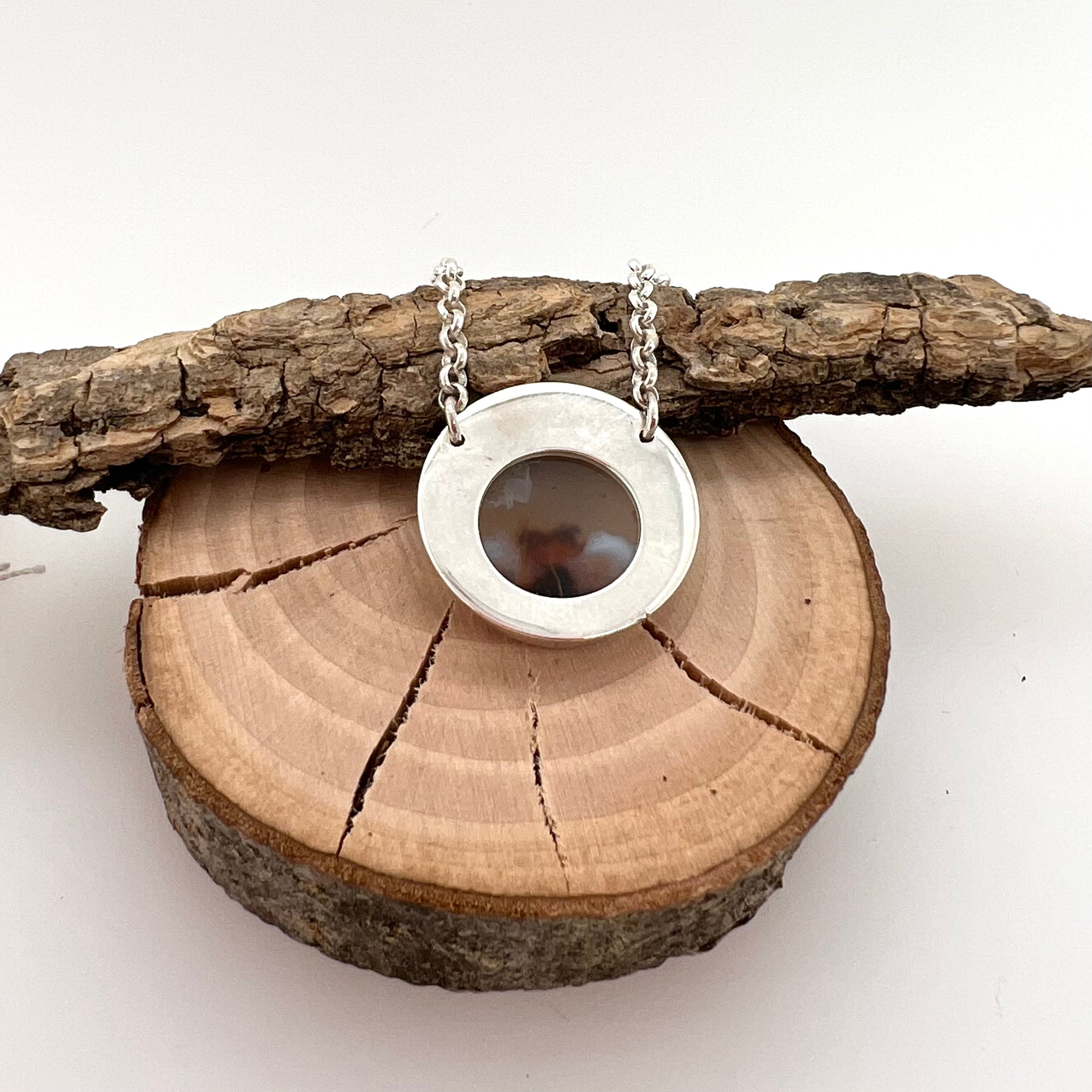 Dendritic Agate Round Necklace