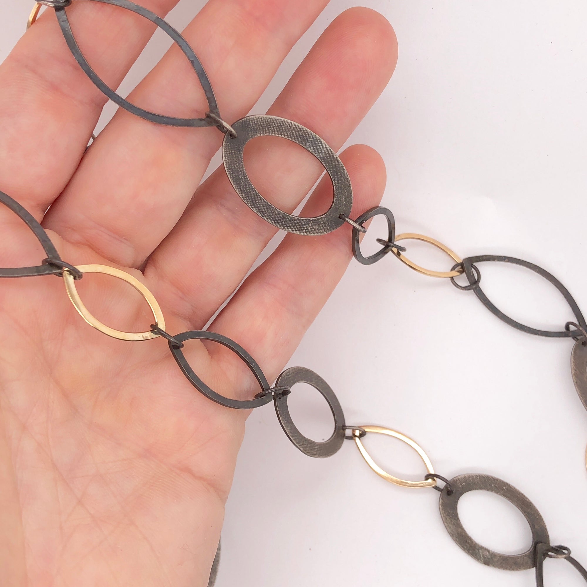 Black and Gold Long Chain