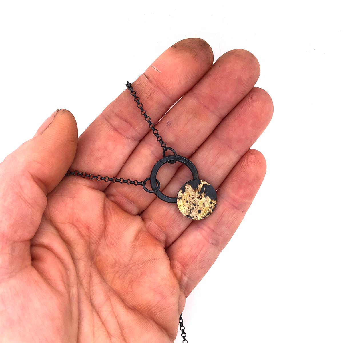 Black and Gold Dust Necklace