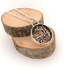 Circle Stick Pendant With Small Iolite