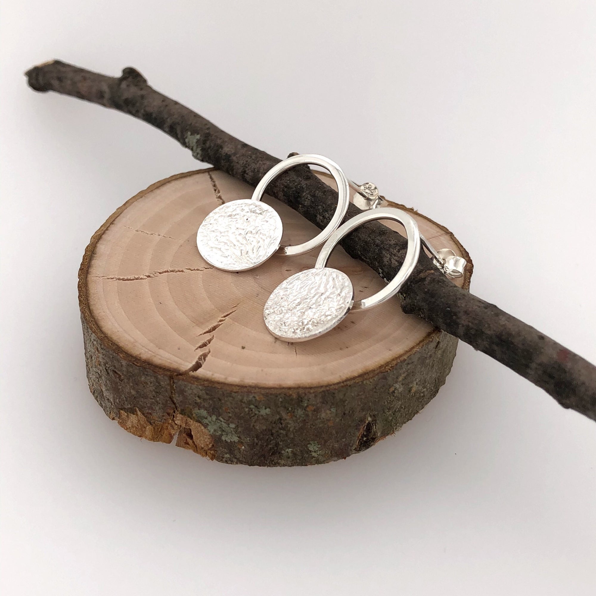 Reticulated Landscape Drop Earrings