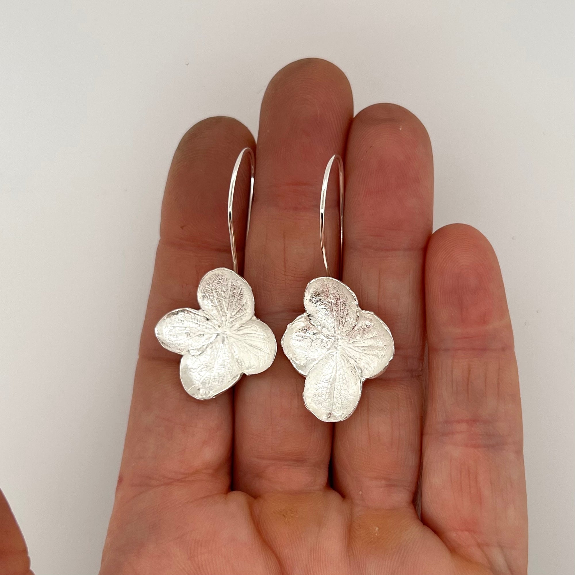 Hydrangea Large Drop Earrings