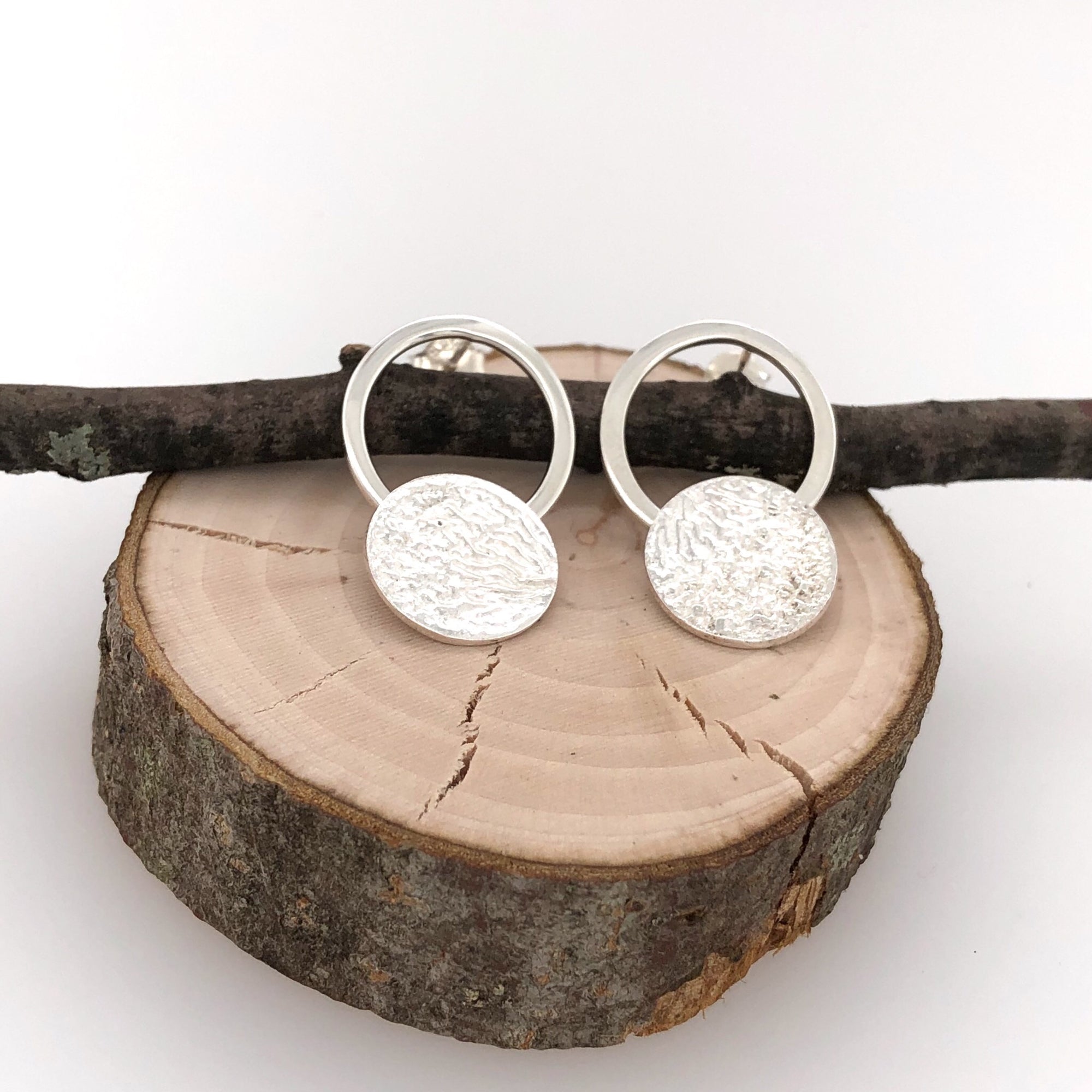 Reticulated Landscape Drop Earrings