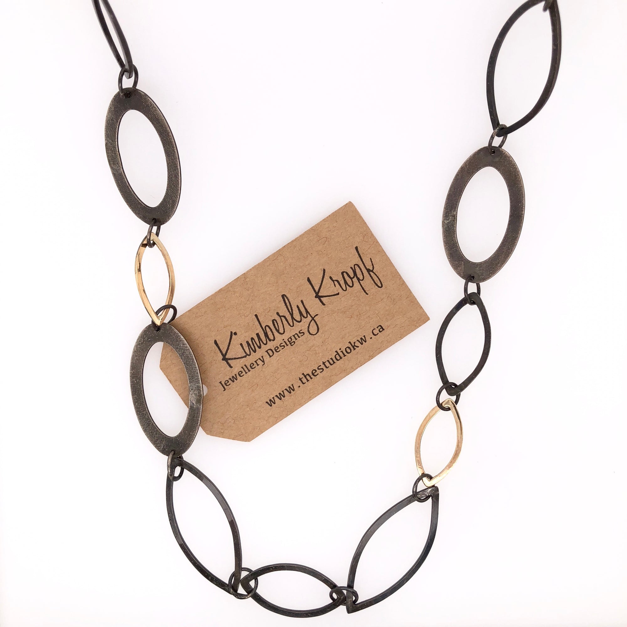 Black and Gold Long Chain