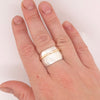 Reticulated And Gold Band Ring