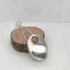 Hollow Constructed Large Oval Pendant