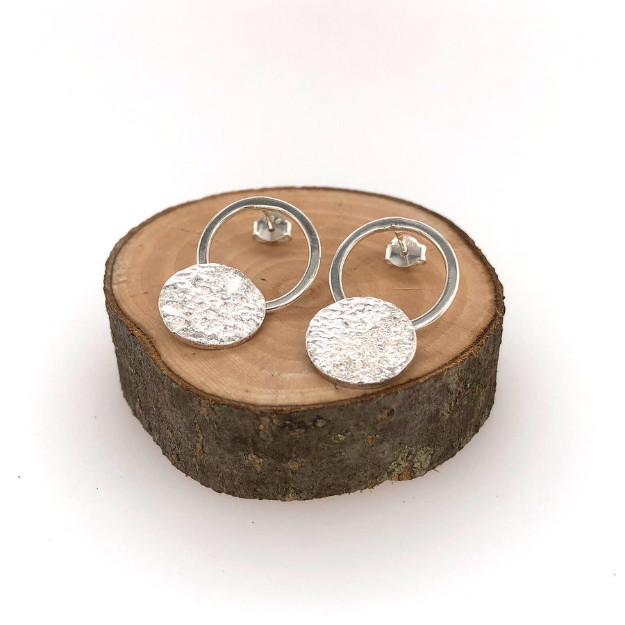 Reticulated Landscape Drop Earrings