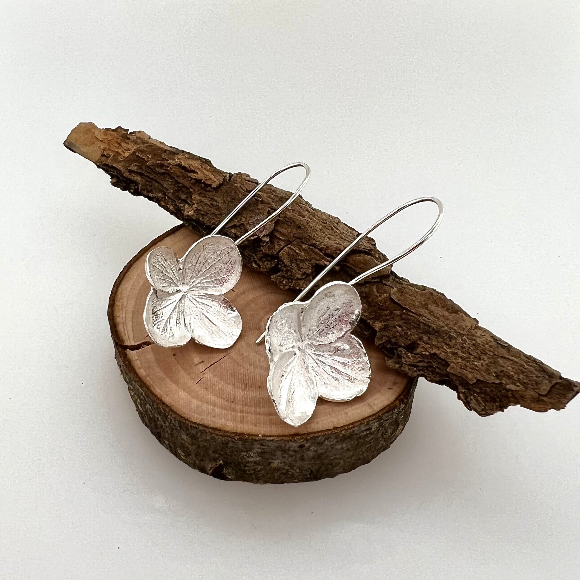Hydrangea Large Drop Earrings