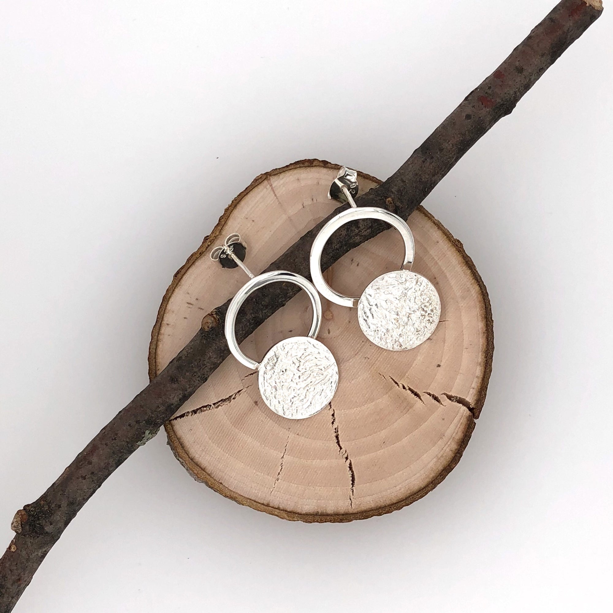 Reticulated Landscape Drop Earrings