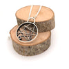 Circle Stick Pendant With Small Iolite