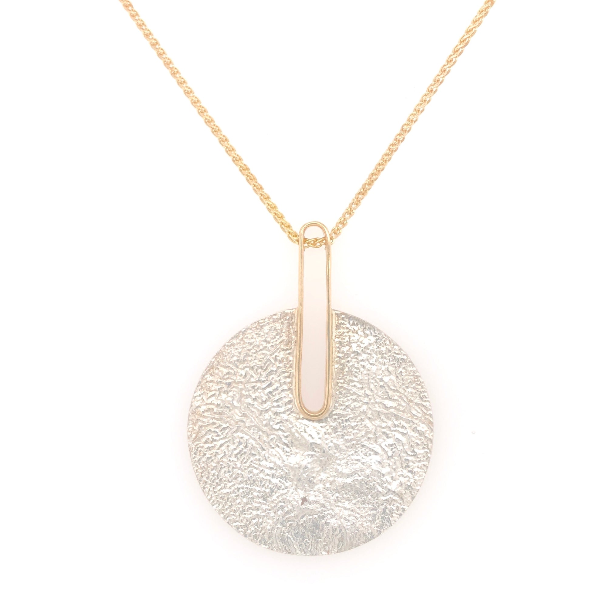 Reticulated Landscape and Gold Pendant