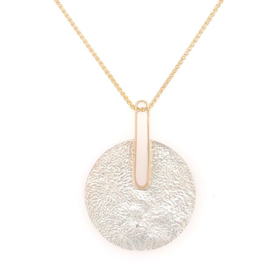 Reticulated Landscape and Gold Pendant