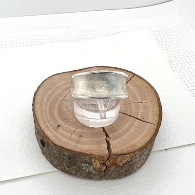 Carved Chunky Contrast Ring