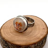 “Burning Bright” Dendritic Agate Ring