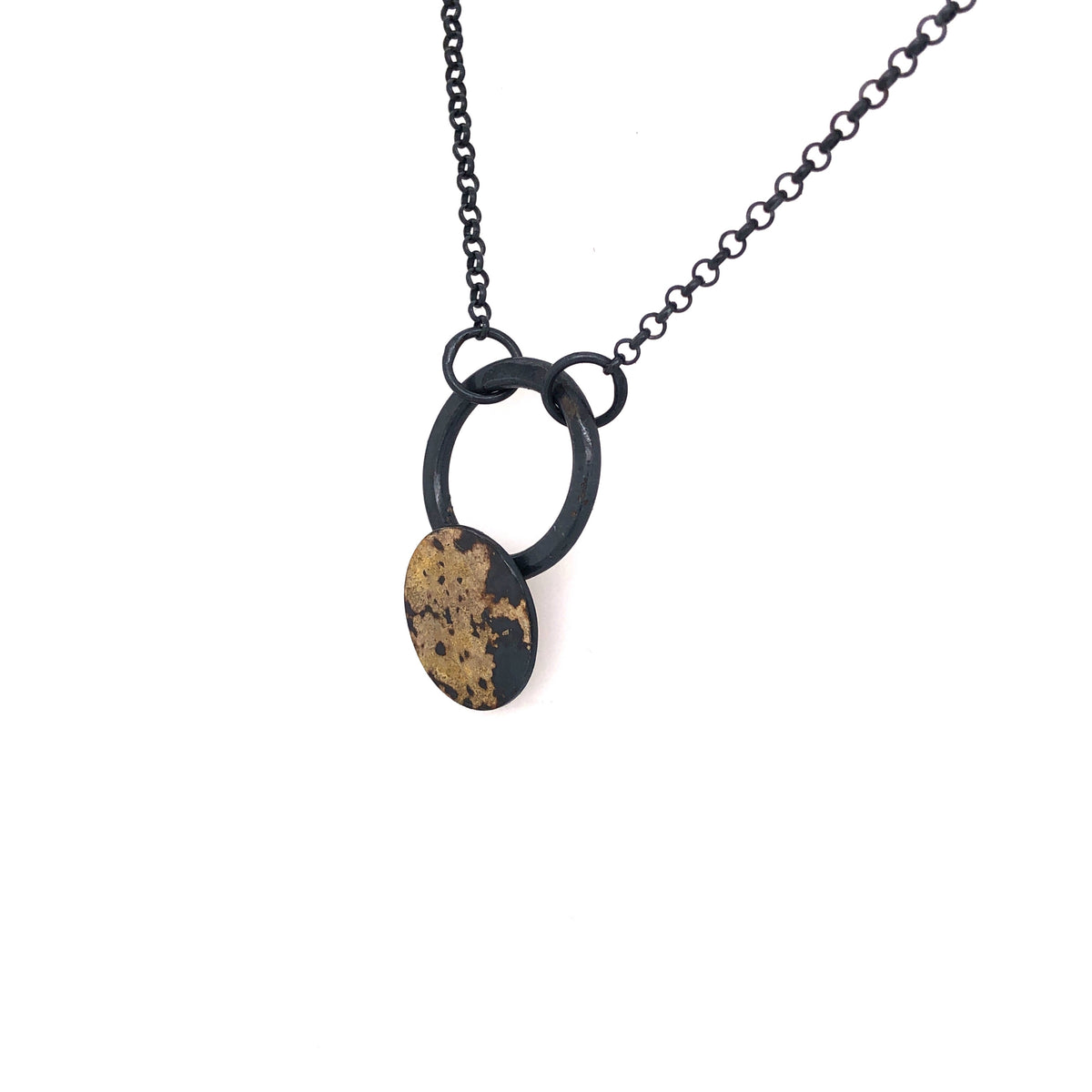 Black and Gold Dust Necklace